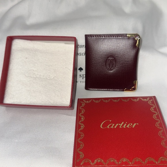 Cartier Leather Photo Case NIB Vintage - Picture 3 of 5